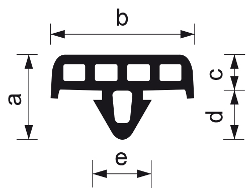 Brtva za staklonosače - kavalet