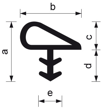 brtva za vrata - drveni dovratnik -P109