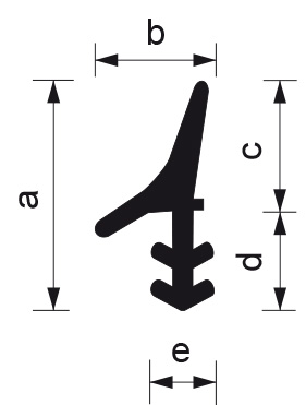 brtva za klizna vrata - P115.001